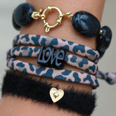 Ensemble de bracelets léopard noir